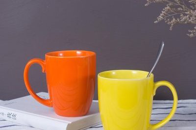 Colorful classic style ceramic mug (4)