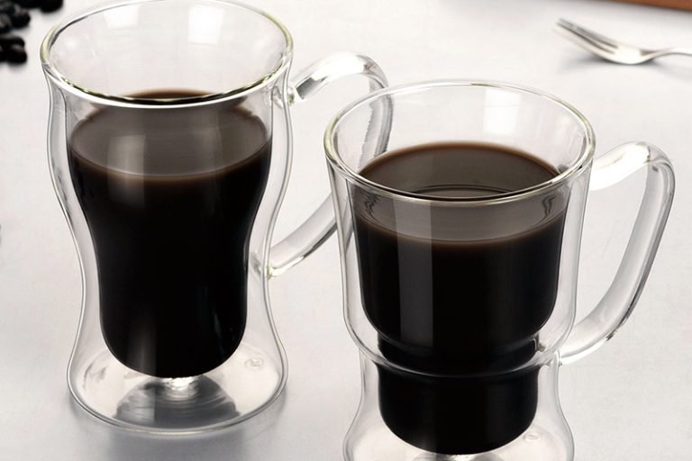 Double insulated espresso glass mug (1)