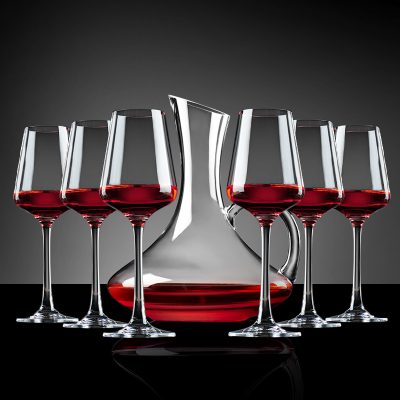 Family set glass red wine goblet (1)