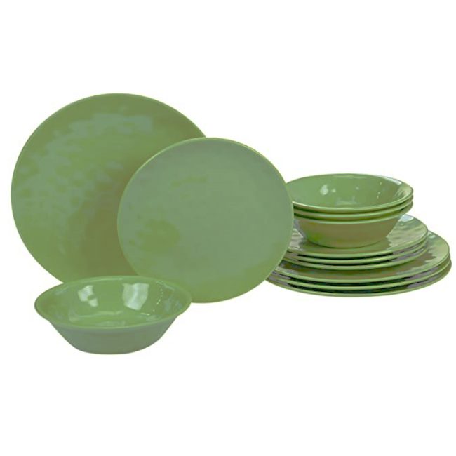 Restaurant melamine white cutlery set (2)