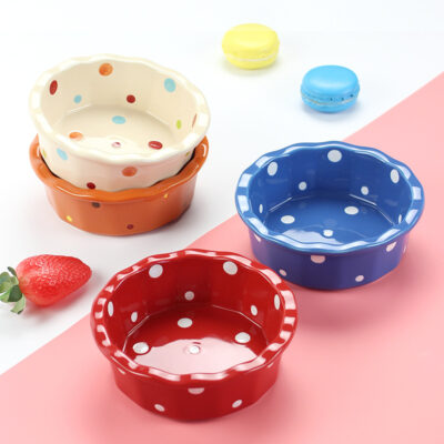 Colorful ceramic bowls for ramen, soup, and salad