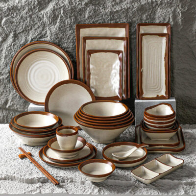 Durable melamine dinnerware sets bulk for restaurants