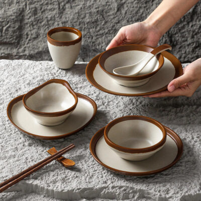 Durable melamine dinnerware sets bulk for restaurants