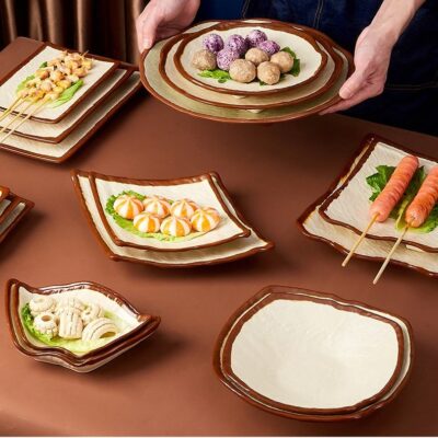 Durable melamine dinnerware sets bulk for restaurants