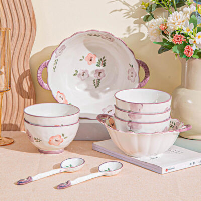 Eco-friendly vintage purple dinnerware sets bulk