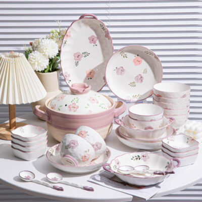 Eco-friendly vintage purple dinnerware sets bulk