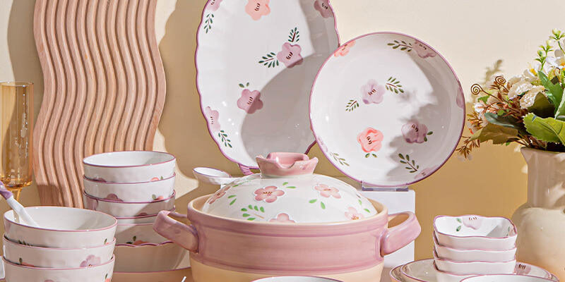 Eco-friendly vintage purple dinnerware sets bulk