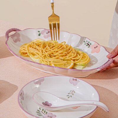 Eco-friendly vintage purple dinnerware sets bulk