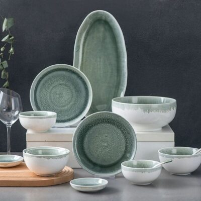 European glazed food dinnerware sets supplier