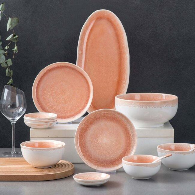 European glazed food dinnerware sets supplier