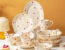 Heart-shaped luxury gift dinnerware sets custom design