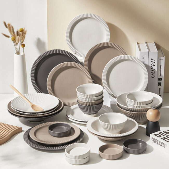 High-end creative luxury dinnerware sets bulk collection