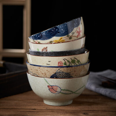 Creative Japanese ceramic bowls for dinnerware sets