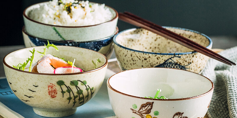 Creative Japanese ceramic bowls for dinnerware sets