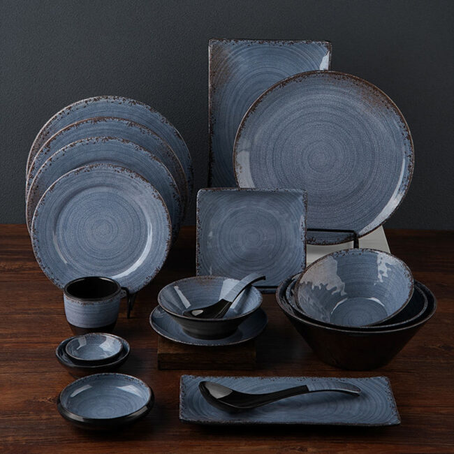 Japanese luxury melamine dinnerware sets factory