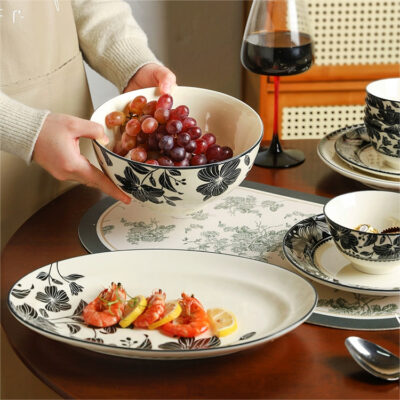 French vintage floral dinnerware sets wholesale