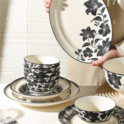 French vintage floral dinnerware sets wholesale