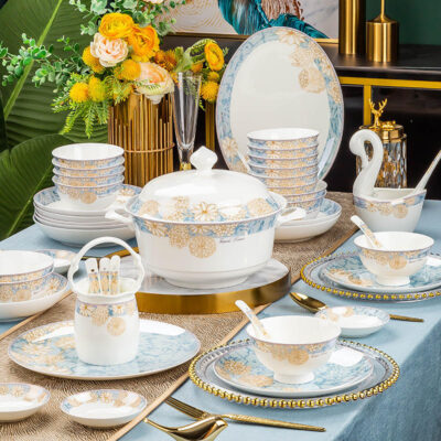 Luxury wedding gift dinnerware sets factory collection