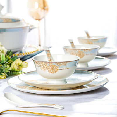 Luxury wedding gift dinnerware sets factory collection