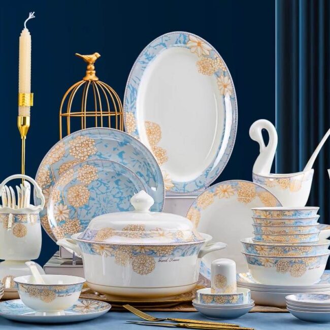 Luxury wedding gift dinnerware sets factory collection