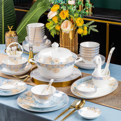 Luxury wedding gift dinnerware sets factory collection
