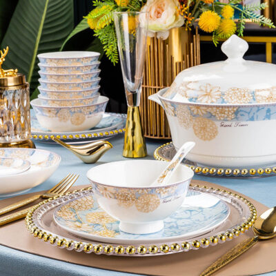 Luxury wedding gift dinnerware sets factory collection