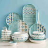 Nordic creative green ceramic dinnerware sets manufacturer