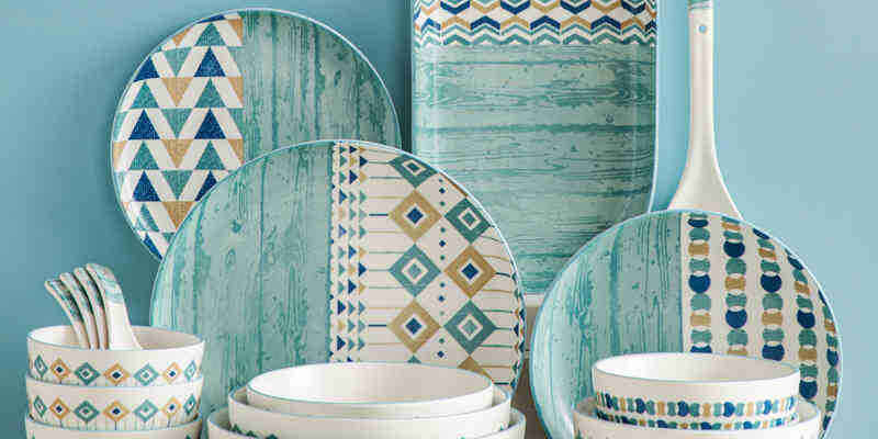 Nordic creative green ceramic dinnerware sets manufacturer