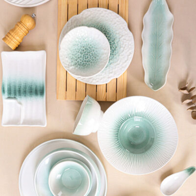 Nordic glazed dinnerware sets factory supply