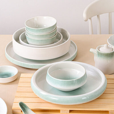 Nordic glazed dinnerware sets factory supply