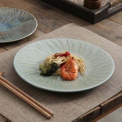 Ceramic plates for spaghetti dessert steak dinnerware