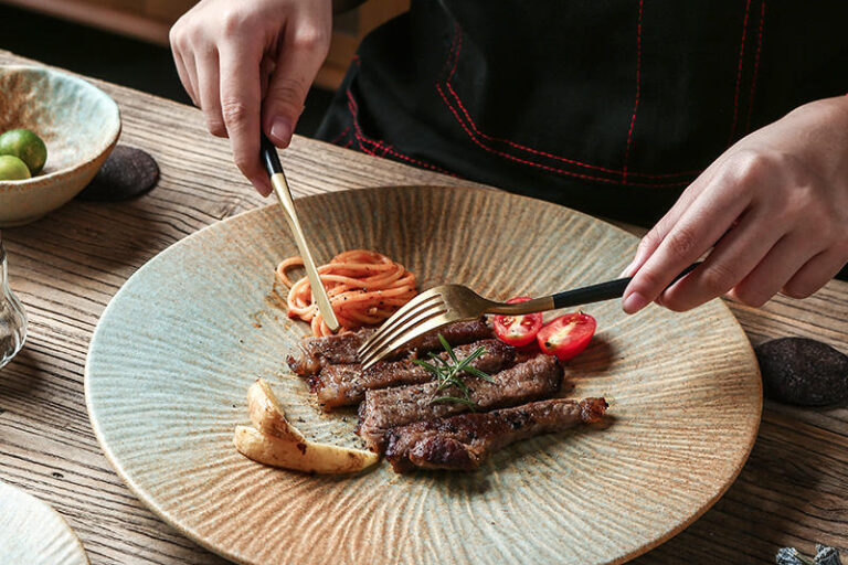 Ceramic plates for spaghetti dessert steak dinnerware