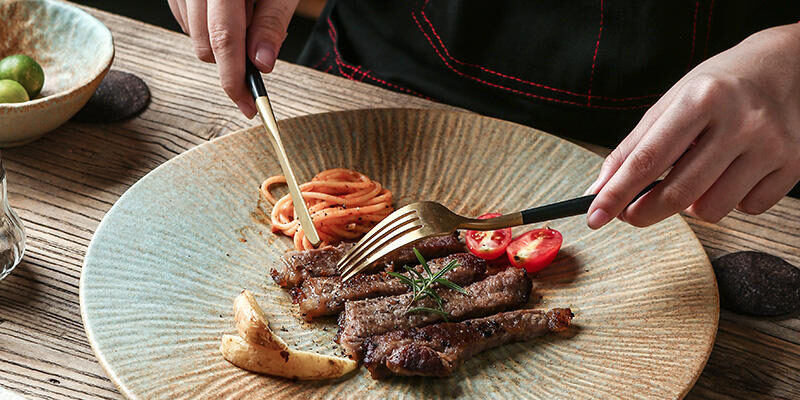 Ceramic plates for spaghetti dessert steak dinnerware