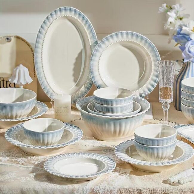 French style home new dinnerware sets collection