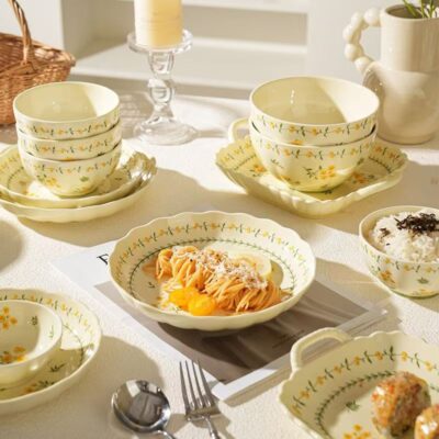 New cream underglaze dinnerware sets collection
