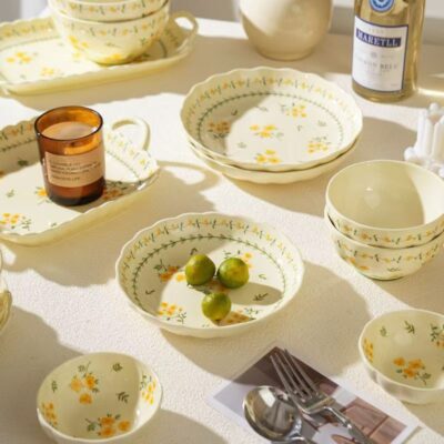 New cream underglaze dinnerware sets collection