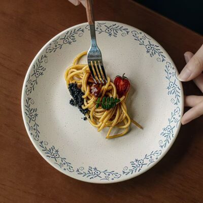 French dessert breakfast ceramic plates dinnerware set
