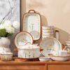 High-temperature resistant ceramic dinnerware sets for home use