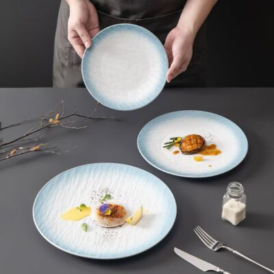 Western steak ceramic plates dinnerware set