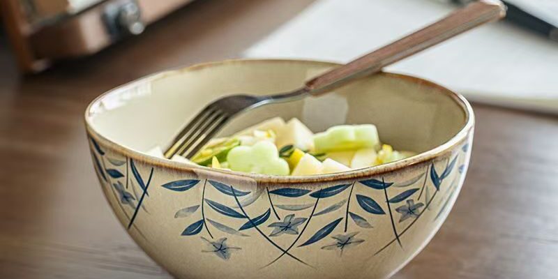 Vintage Japanese irregular ceramic bowls dinnerware