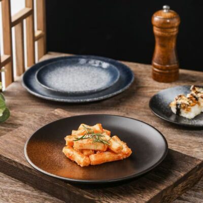 Premium Japanese western salad ceramic plates dinnerware set