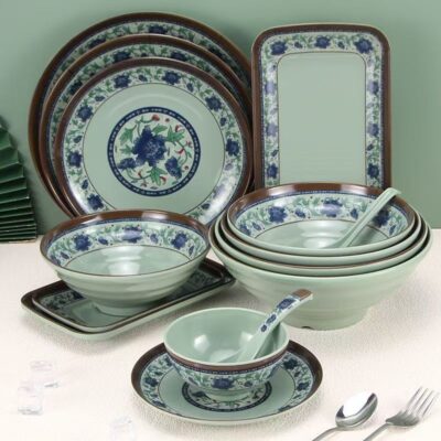 Restaurant melamine dinnerware sets for hotels and catering