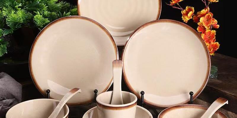 Vintage melamine dinnerware sets for home and restaurant