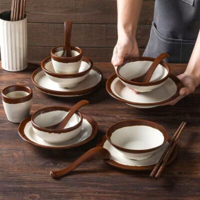 Restaurant vintage melamine dinnerware sets collection