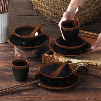 Restaurant vintage melamine dinnerware sets collection