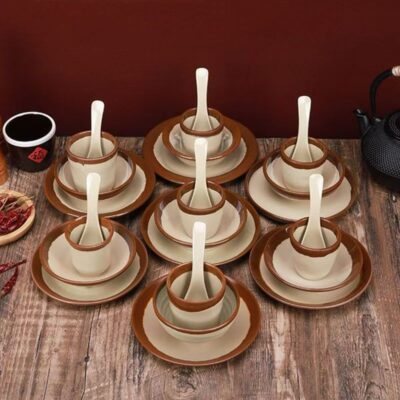 Restaurant vintage melamine dinnerware sets collection