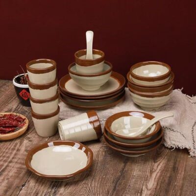 Restaurant vintage melamine dinnerware sets collection